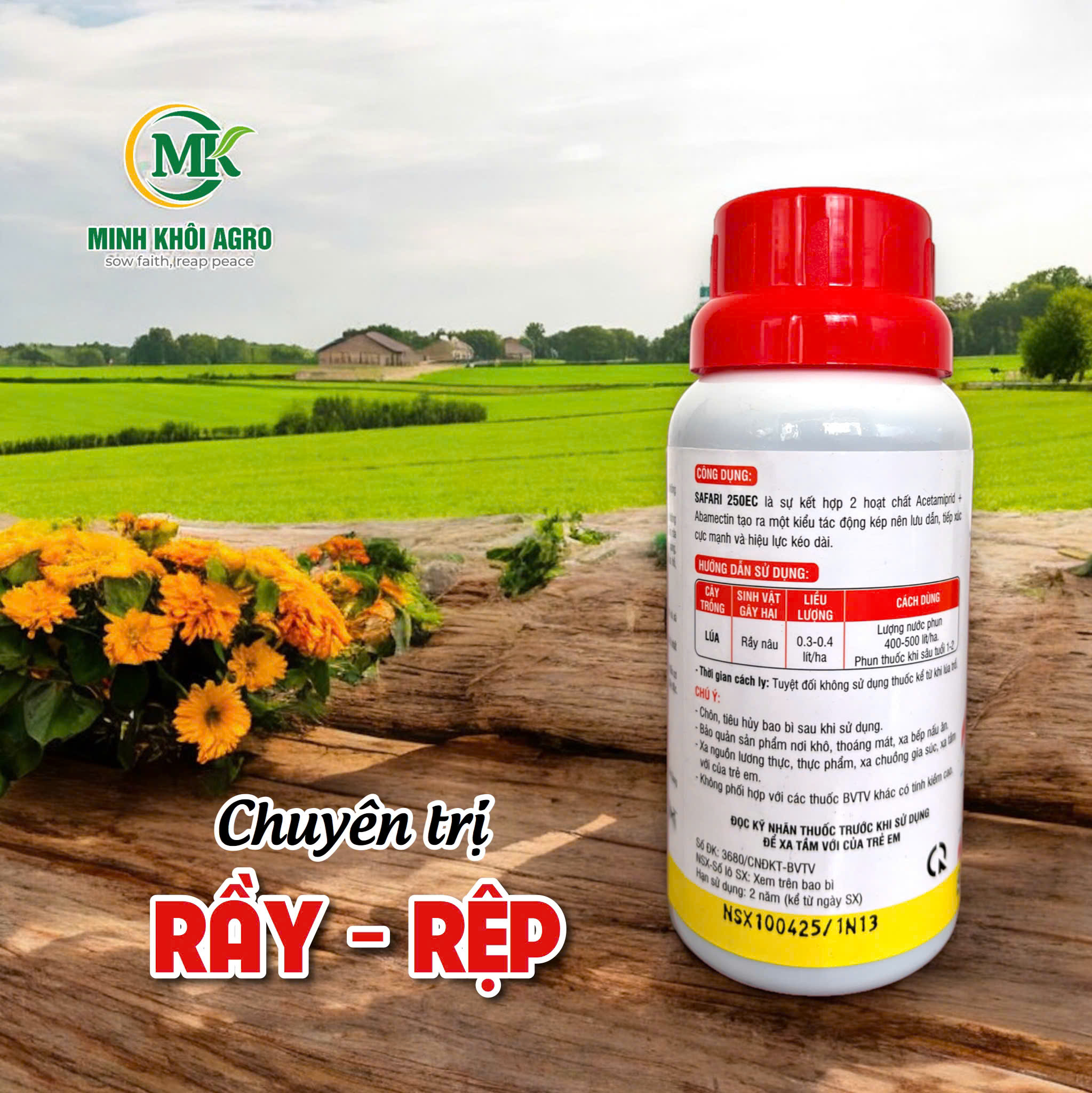Thuốc đặc trị rầy SAFARI 250EC - Chai 240ml